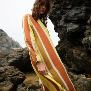 VESTIDO BAZAAR STRIPE MORROCAN CITRINE