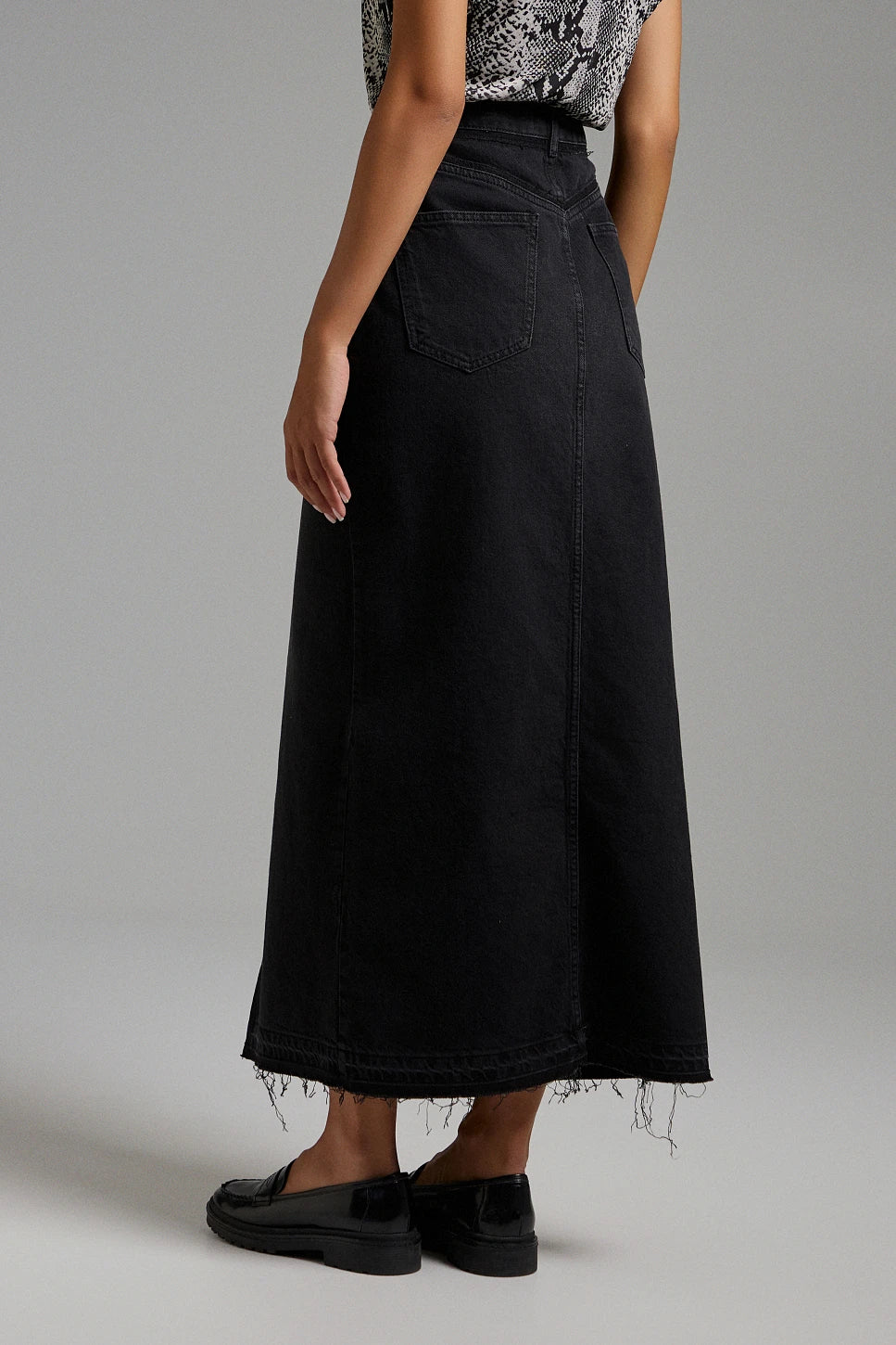 FALDA VAQUERA LARGA NEGRA - Imagen 3