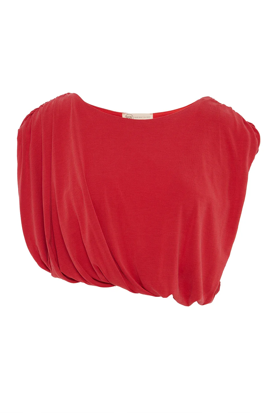 TOP CORTO GLOBO ASIMÉTRICO SIN MANGAS - Imagen 5