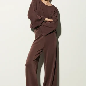 PANTALÓN ELÁSTICO MARRÓN CHOCOLATE