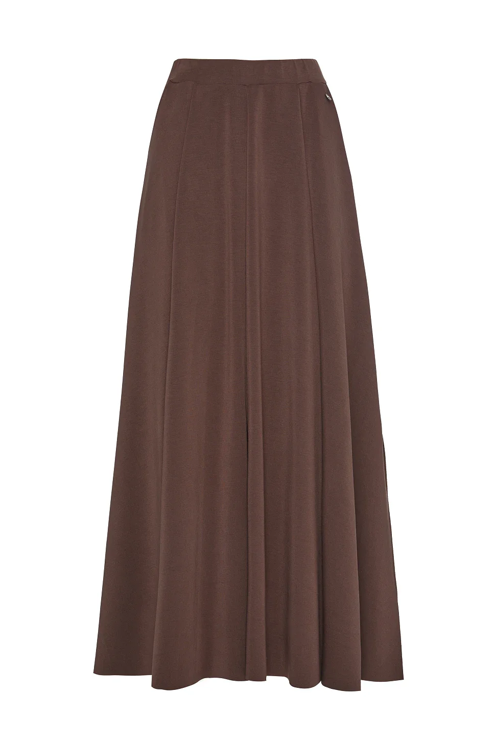 FALDA LARGA CON ABERTURAS MARRÓN CHOCOLATE - Imagen 6