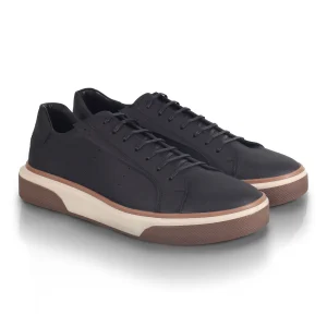 Zapato Casual LANSING Negro con Suela Bicolor - Kosta Azul