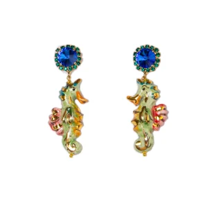 Pendientes largos de cerámica Caballito
