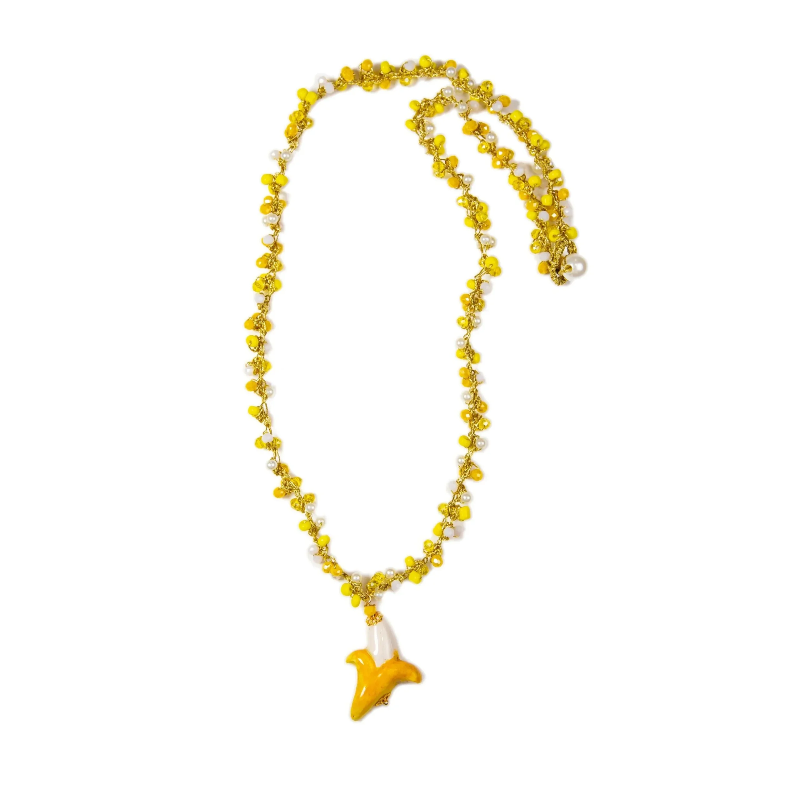 COLLAR MEDIANO DE CERÁMICA BANANA