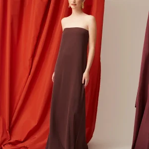 VESTIDO OLINDA BURDEOS