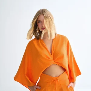 BLUSA CRUZADA MANGAS 3/4