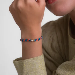 PULSERA MATILDE NARANJA/AZUL