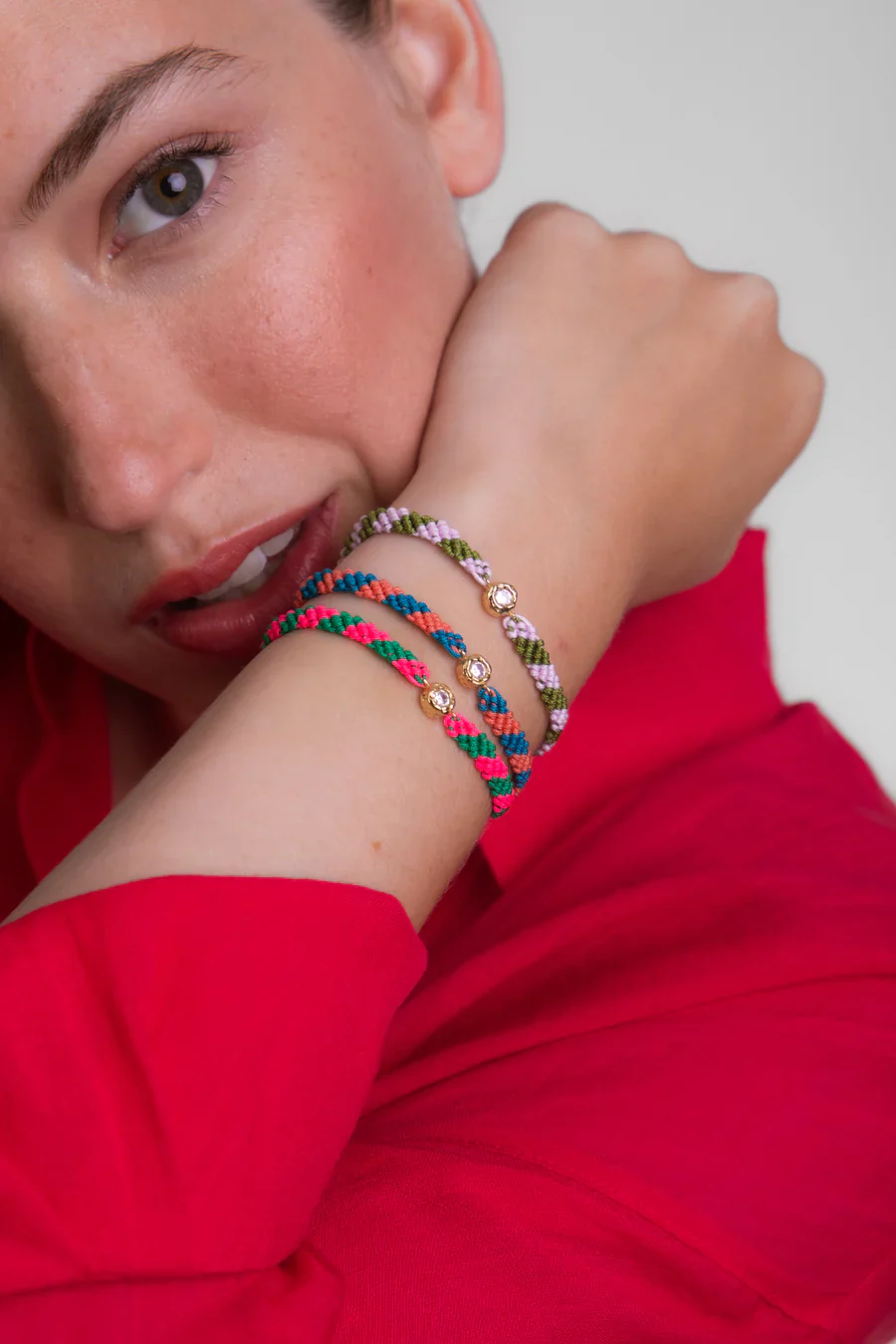 PULSERA MATILDE NARANJA/AZUL - Imagen 3