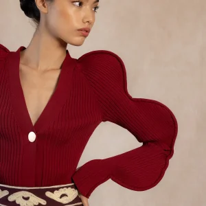 CHAQUETA NICOLETTA BURDEOS