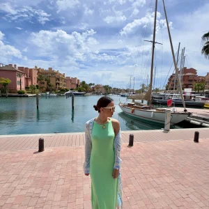 VESTIDO MIDI CUELLO HALTER | SITA MURT