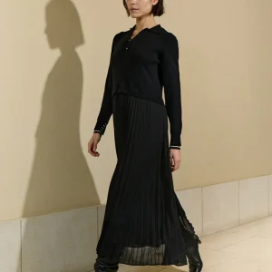 VESTIDO CUELLO POLO COMBINADO