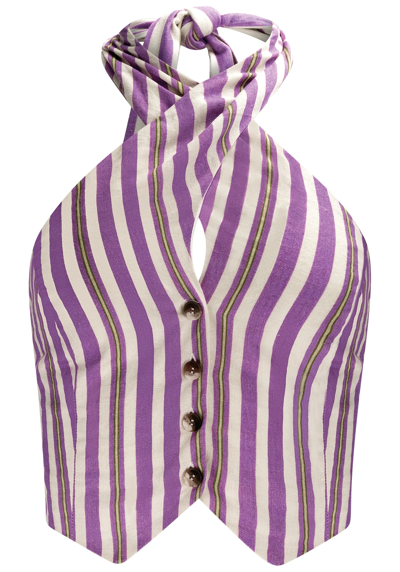 TOP DE LINO ESTAMPADO - Imagen 4