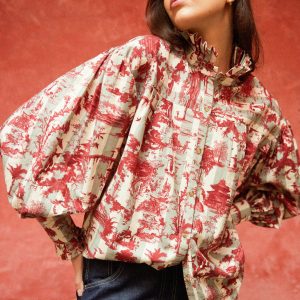 DANTE TOILE SHIRT - CAMISA FLORAL ROJA