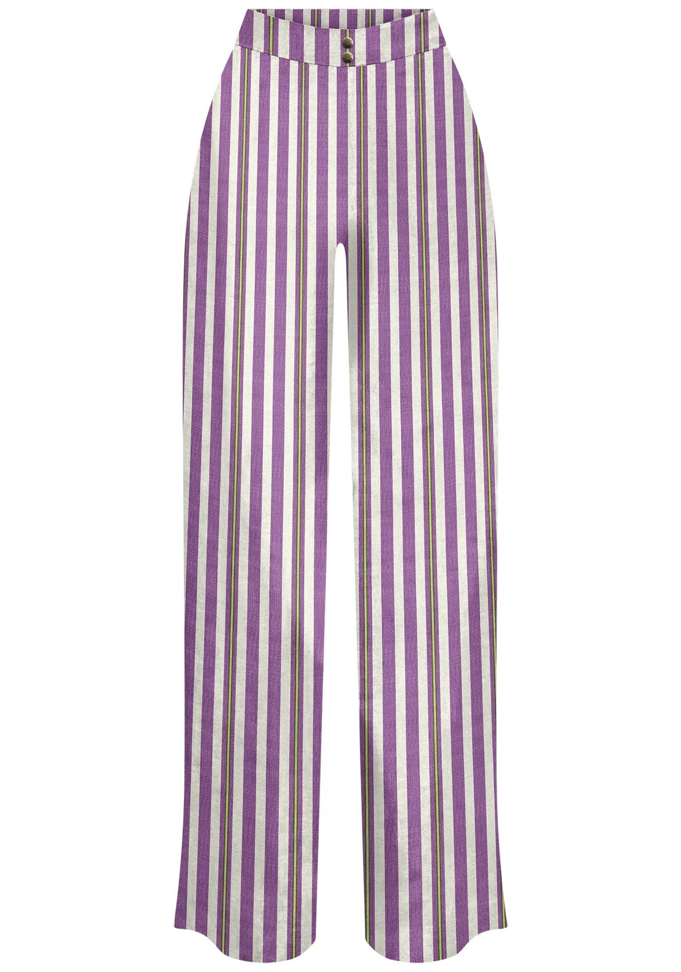 PANTALONES ANCHOS DE LINO ESTAMPADOS - Imagen 4