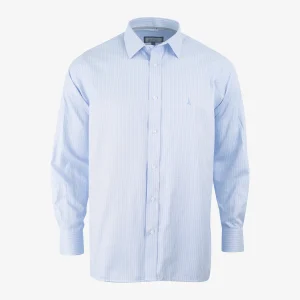 Camisa Regular Manga Larga Azul Claro - Kosta Azul