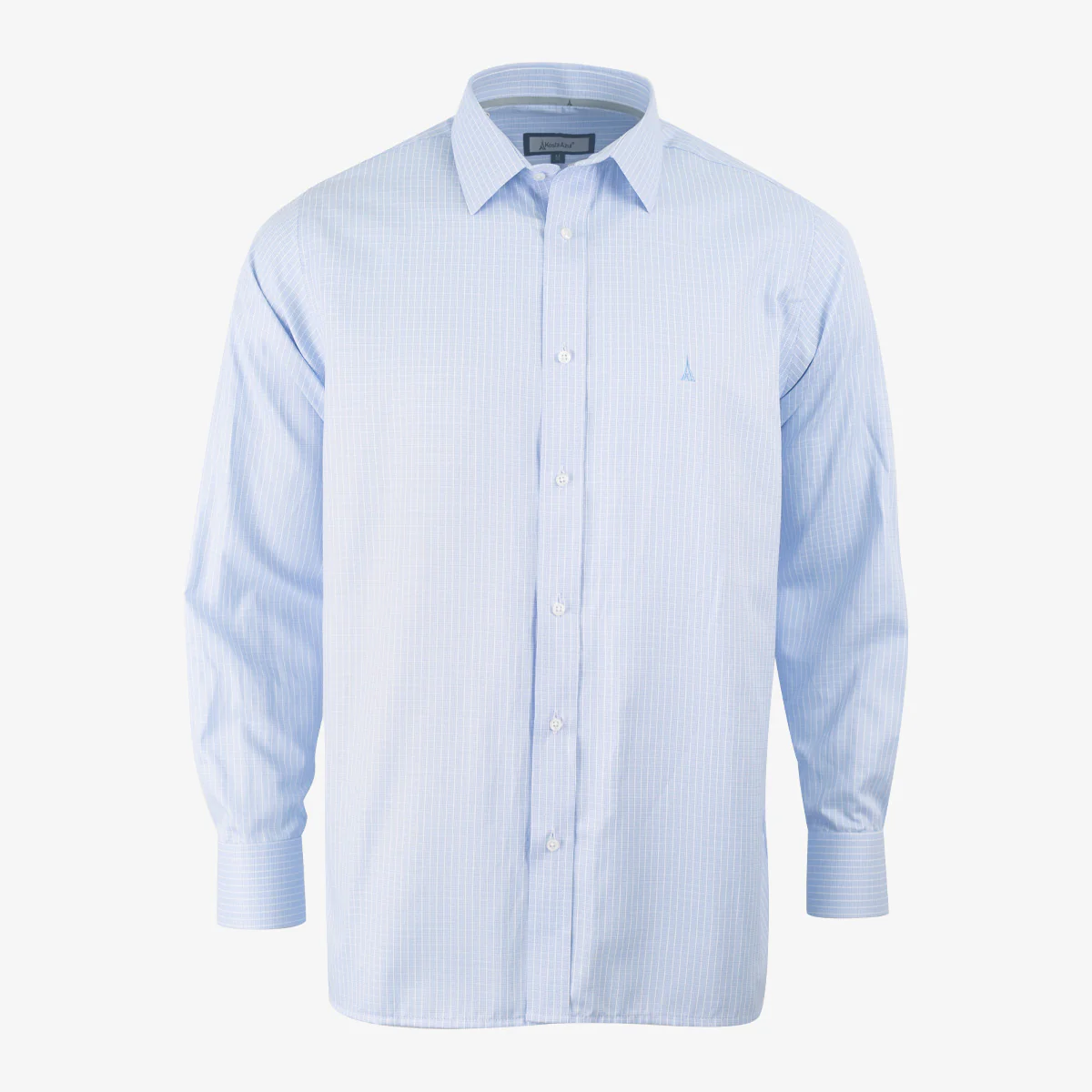 Camisa Regular Manga Larga Azul Claro - Kosta Azul