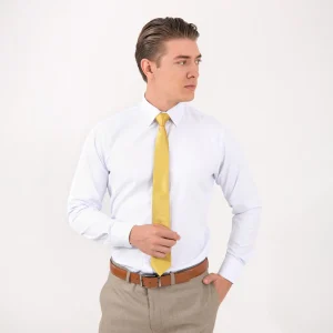 Camisa Regular Blanca Manga Larga - Kosta Azul