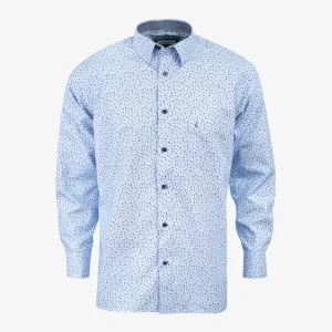 Camisa Regular Manga Larga Azul Claro - Kosta Azul