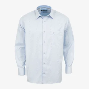 Camisa Regular Manga Larga Azul Claro - Kosta Azul