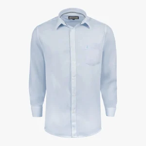 Camisa Regular Manga Larga Azul Claro - Kosta Azul