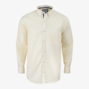 Camisa Regular Manga Larga Amarillo Oscuro - Kosta Azul