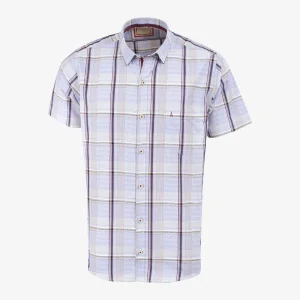 Camisa Regular Sport Cuadros Morado Claro - Kosta Azul