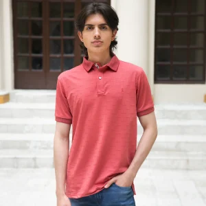 Polo Regular Manga Corta Rojo Terracota Kosta Azul