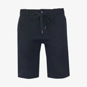 Bermuda Regular Negra con Pretina Enresortada - Kosta Azul