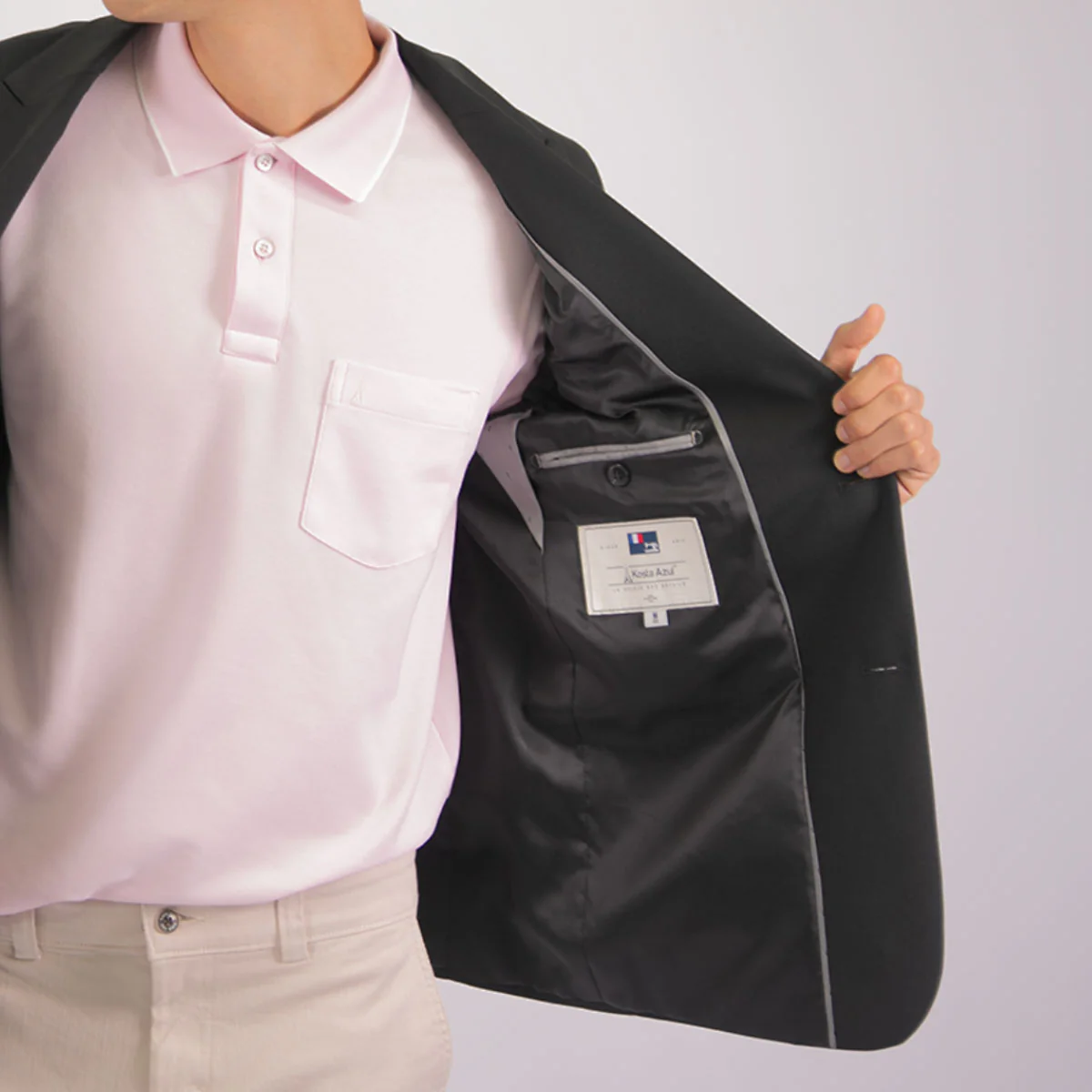 Chaqueta Casual Regular Negra - Kosta Azul - Imagen 3