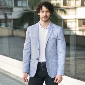 Chaqueta Casual Regular Gris Medio - Kosta Azul