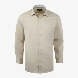 Camisa Custom Manga Larga Beige Medio - Kosta Azul