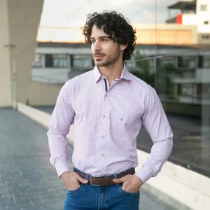 Camisa Custom Manga Larga Morado Medio - Kosta Azul