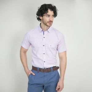 Camisa Custom Manga Corta Rosado Claro - Kosta Azul