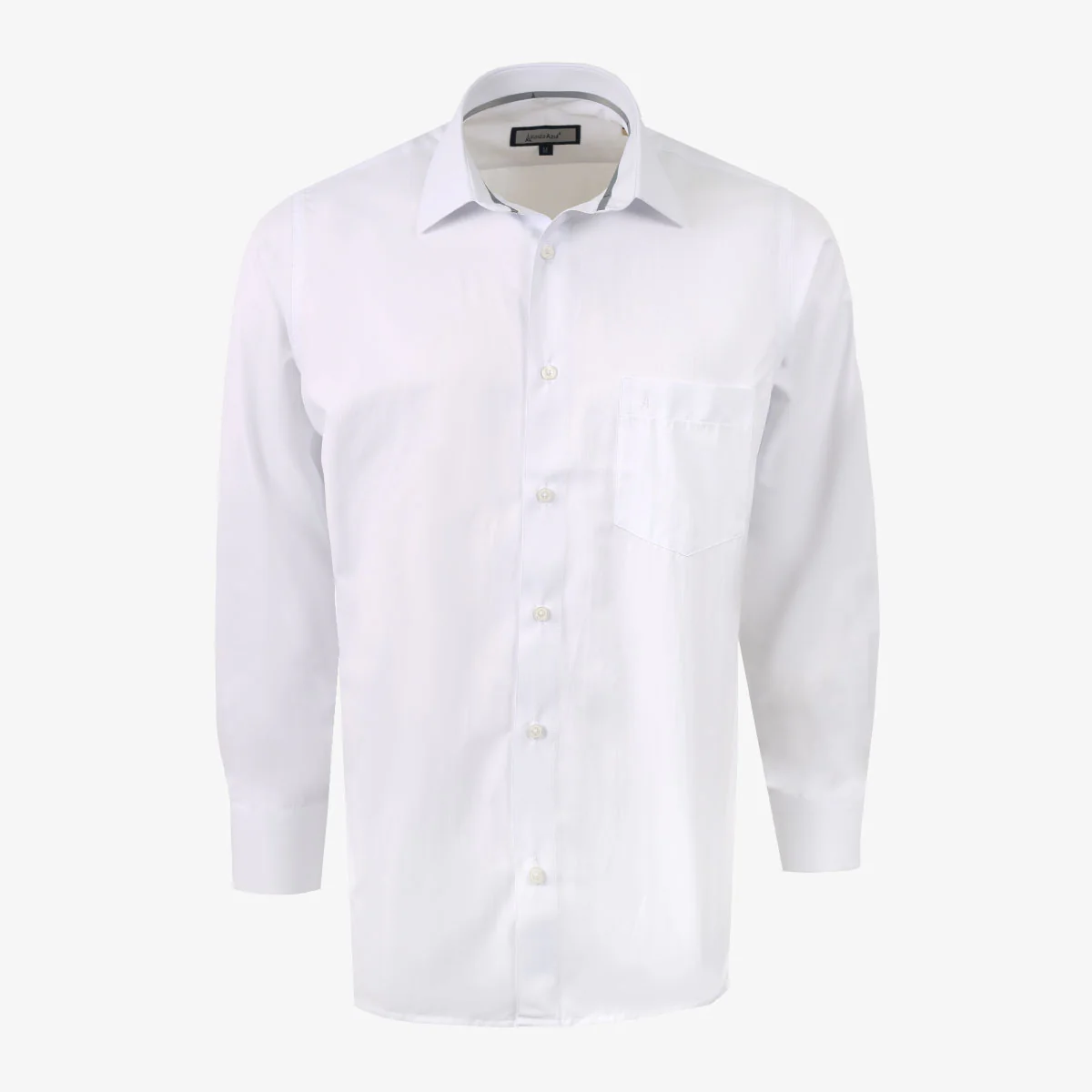 Camisa Regular Blanca Manga Larga - Kosta Azul