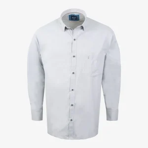 Camisa Regular Manga Larga Gris Claro - Kosta Azul