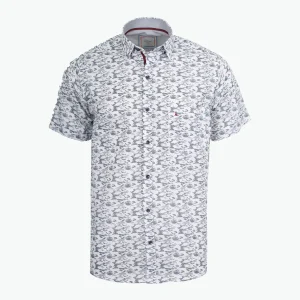 Camisa Regular Sport Blanco con Maxi Print - Kosta Azul