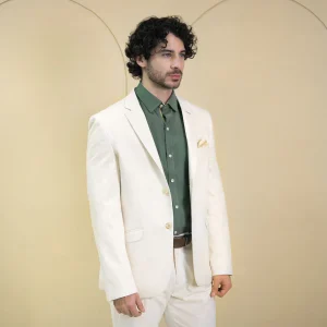 Chaqueta Casual Regular Beige Claro - Kosta Azul