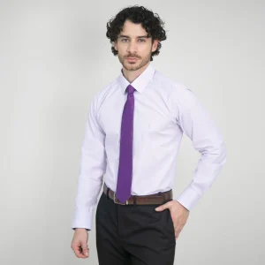 Camisa Slim Fit Morado Claro - Kosta Azul