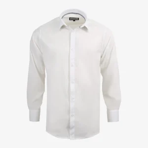 Camisa Formal Slim Fit Blanca Kosta Azul