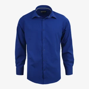 Camisa Slim Fit Azul Medio Kosta Azul