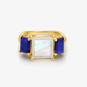 ANILLO ANTONELLA MOONSTONE LAPISLAZULI