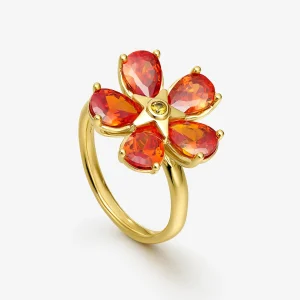 ANILLO DAISY NARANJA