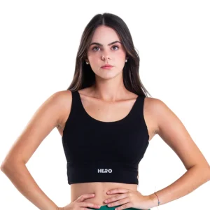 TOP CORTE EN U HERO NEGRO