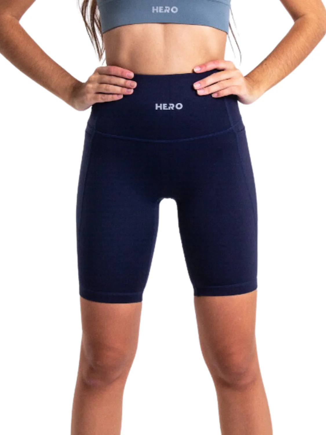 BIKER DEPORTIVO DE DAMA CON BOLSILLOS AZUL - Imagen 4