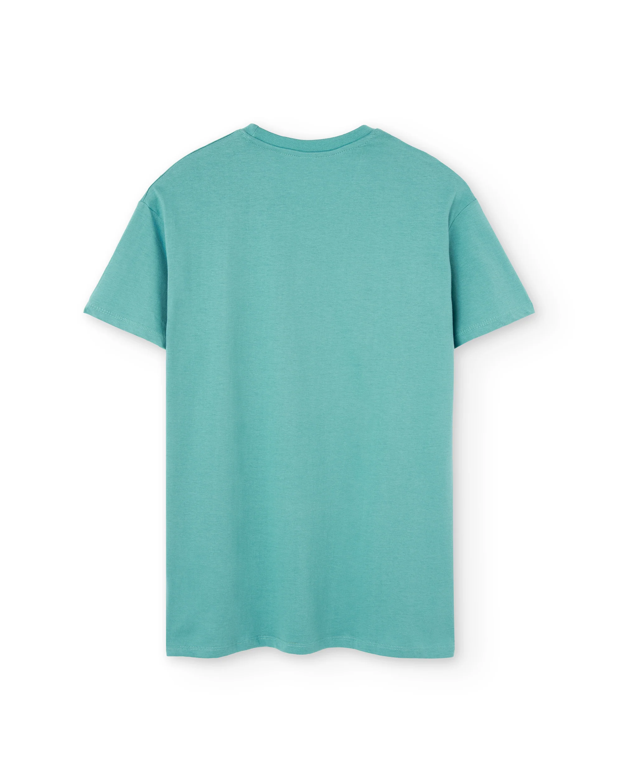 Camiseta manga corta unisex en verde agua y estampado galera con gintonic - Imagen 4