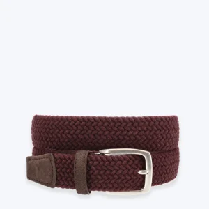 CINTURÓN TRENZADO BURDEOS TWAY
