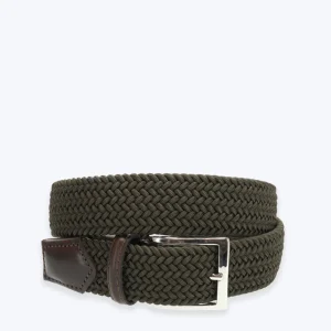 CINTURÓN TRENZADO ELÁSTICO VERDE ATHISON