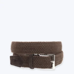 CINTURÓN TRENZADO ELÁSTICO MARRÓN ATHISON