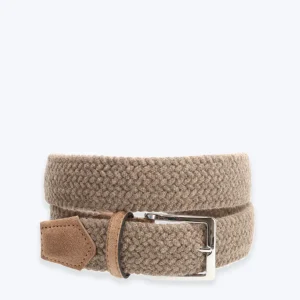 CINTURÓN TRENZADO ELÁSTICO BEIGE ATHISON