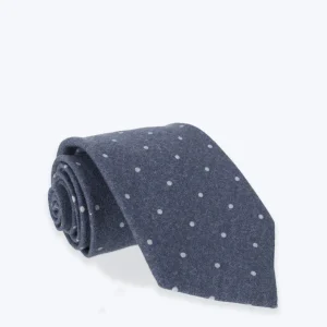 CORBATA AZUL TOPOS BLANCOS FULHAM